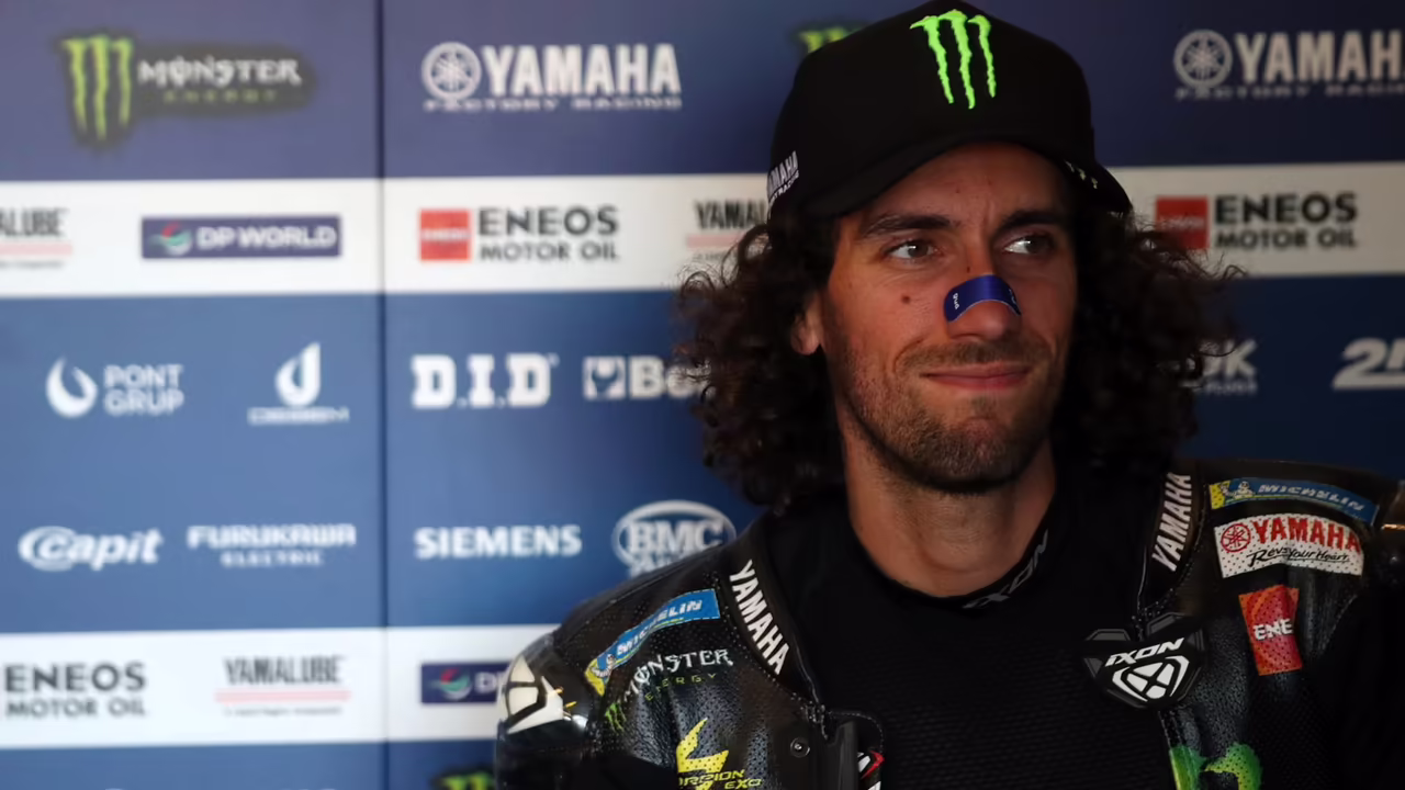 Алекс Ринс на Monster Yamaha в гонке MotoGP в Мизано
