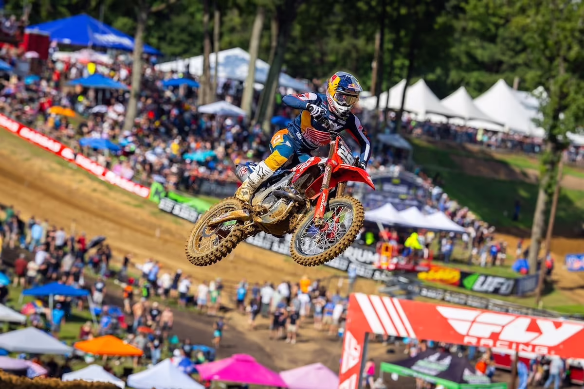 Hymas has enjoyed a resurgence in performance in recent weeks and was selected to represent the USA on the heels of a victory last weekend at Budds Creek. Photo courtesy MX Sports Pro Racing, Inc.