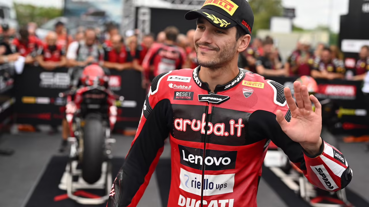 Николо Булега на квалификации французского этапа WorldSBK 2026 года