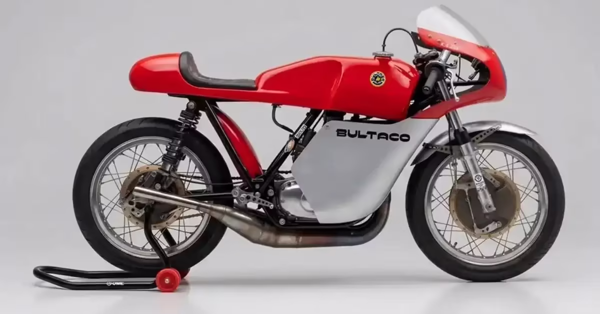 Реплика Bultaco TSS 350: двухтактный одноместный мотоцикл для классических гонок