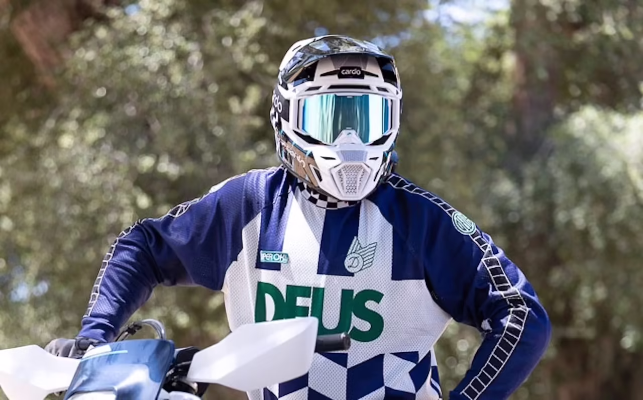 The Cardo Venture motocross helmet