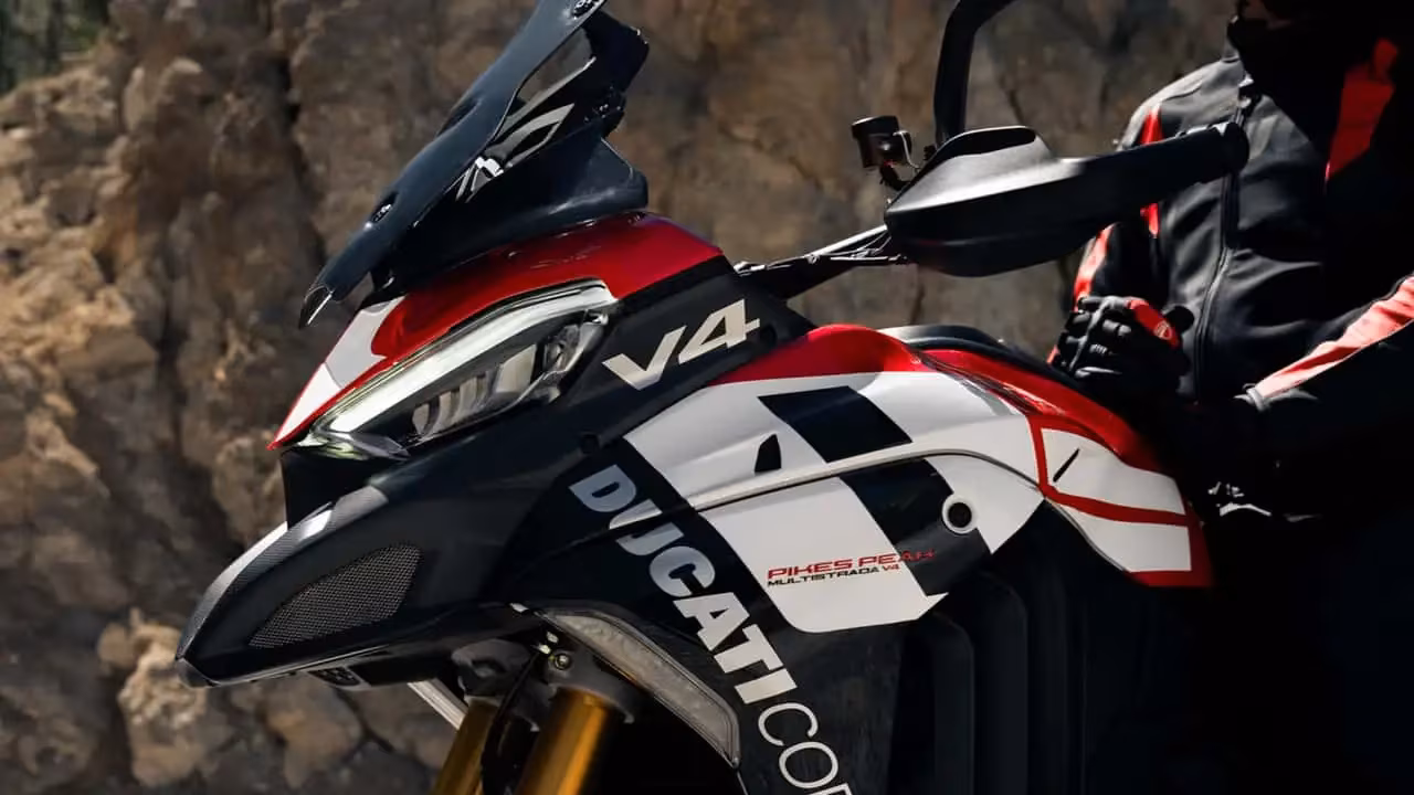 Ducati Multistrada V4 Pikes Peak 2027 с новой гоночной раскраской