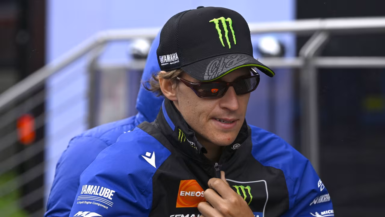 Фабио Куартараро на Yamaha в гонке MotoGP на трассе Ред Булл Ринг