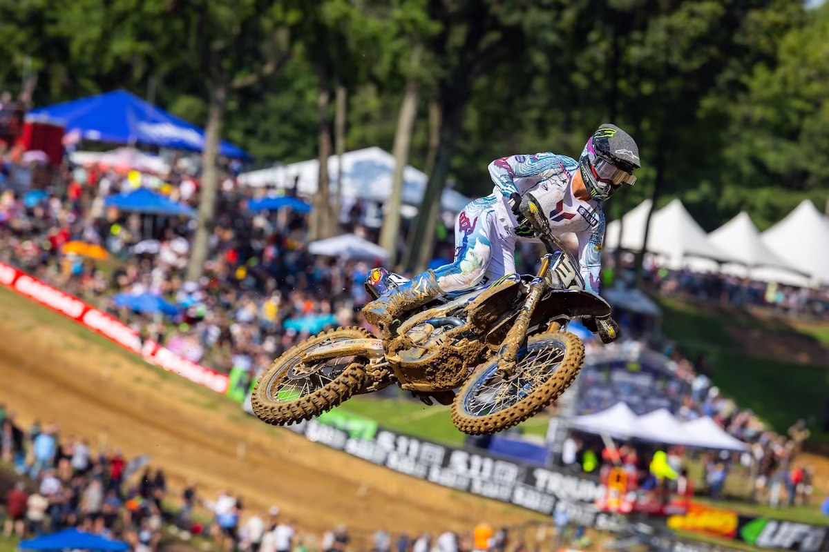 Monster Energy Yamaha Star Racing’s Cole Davies has showed championship poise throughout the summer and sits within reach of his first AMA National Championship. Photo courtesy MX Sports Pro Racing, I
