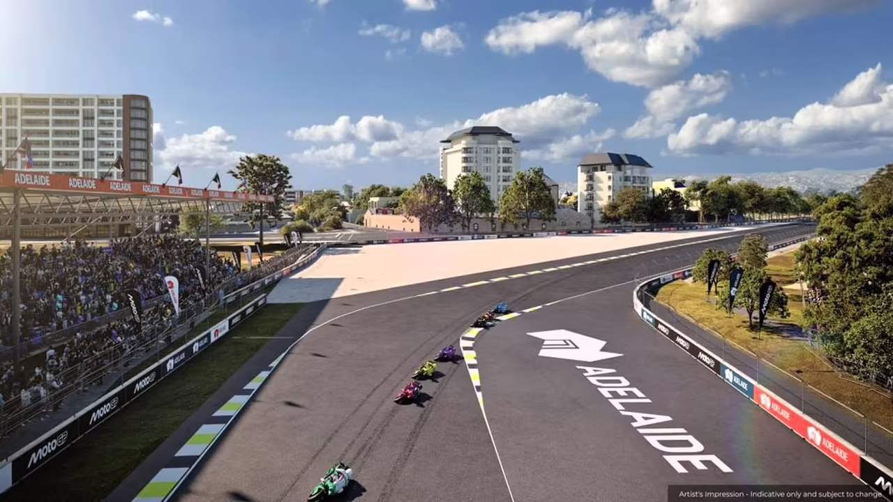Adelaide MotoGP circuit virtual view (Government of South Australia)