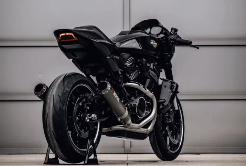 Rear look at the RMCR cafe racer. Credit: Harley-Davidson.