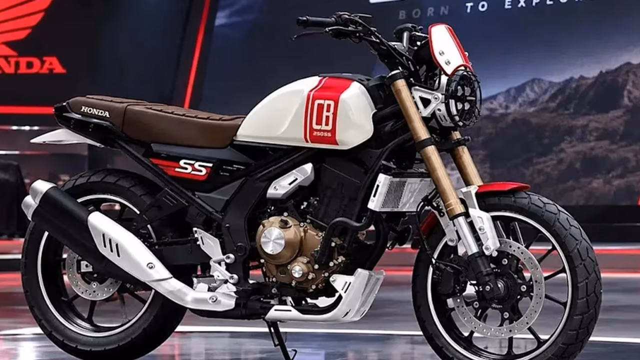 Концепт скрэмблера Honda CB250SS на выставке CIMA в Чунцине