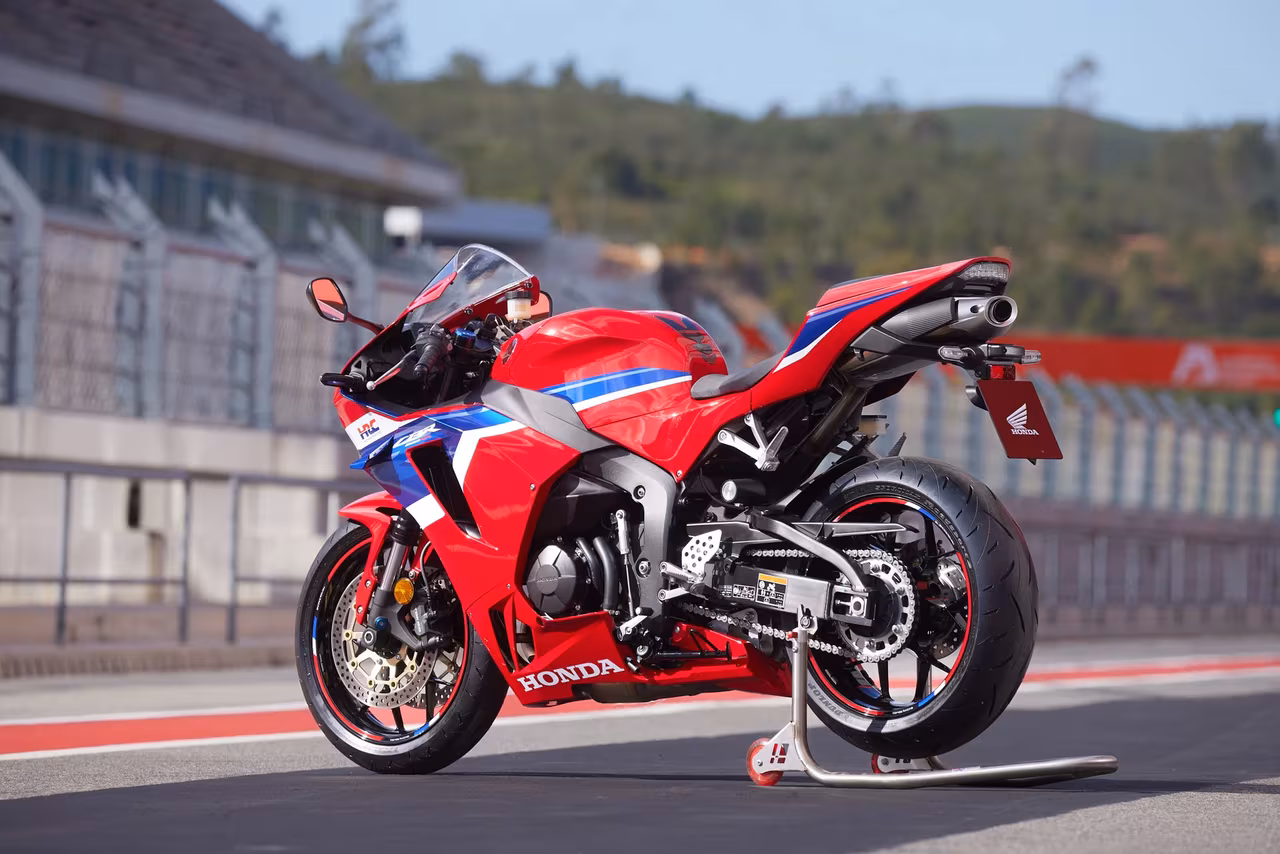 A Honda CBR600RR supersport machine.