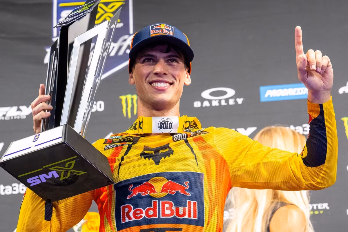 Хайден Диган на трассе SuperMotocross перед финалом в Тандер-Ридж