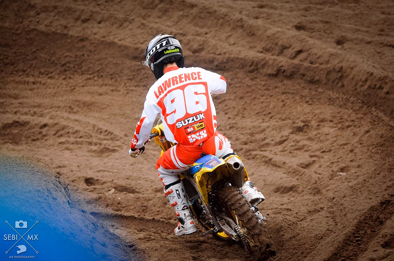 Хантер Лоуренс на этапе MXGP в Валькенсварде в 2017 году