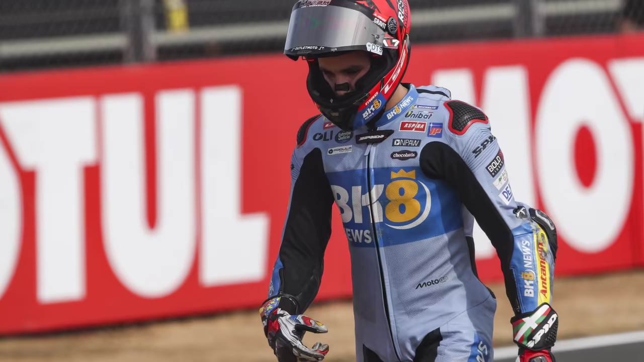 Икер Лекуона на Honda на этапе MotoGP в Сильверстоуне