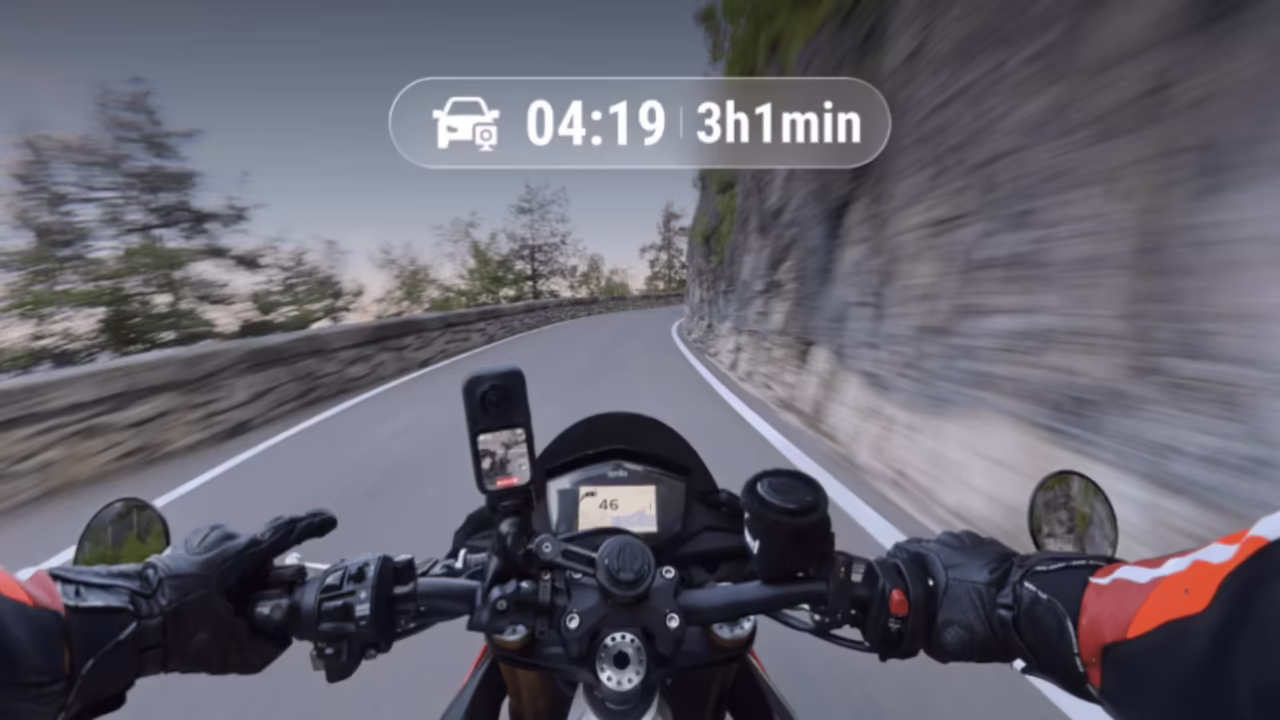 The new Insta360 X6 being used on a motorcycle. Credit: Insta360.