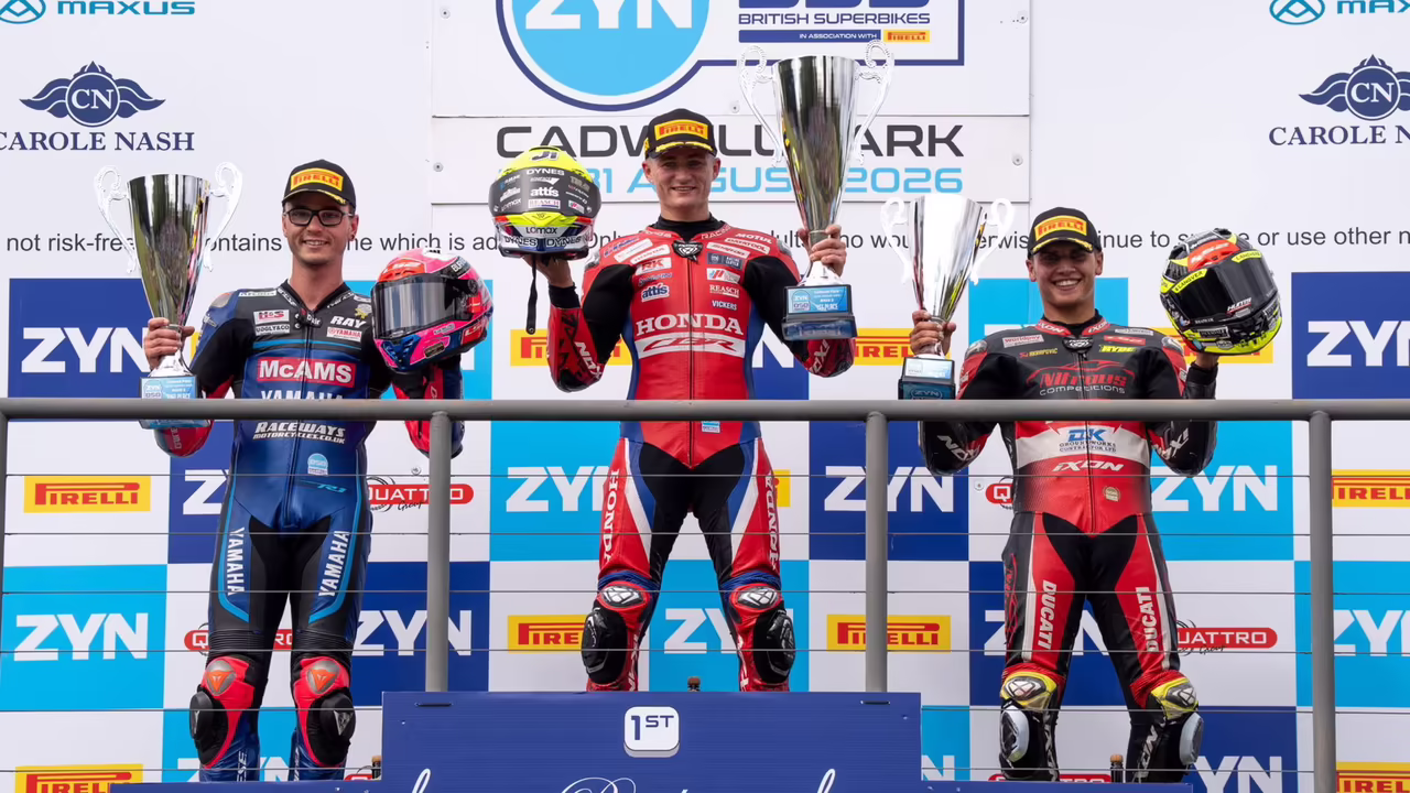 Кайл Райд на Ducati в BSB, этап в Кадуэлл-Парке
