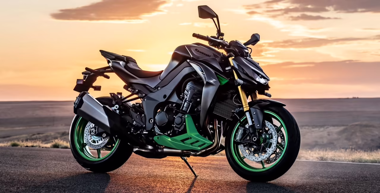 Kawasaki Z1100 SE 2027 в новом серо-зелёном окрасе