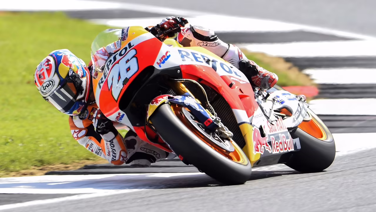 Dani Pedrosa, 2017 British MotoGP. © Gold and Goose