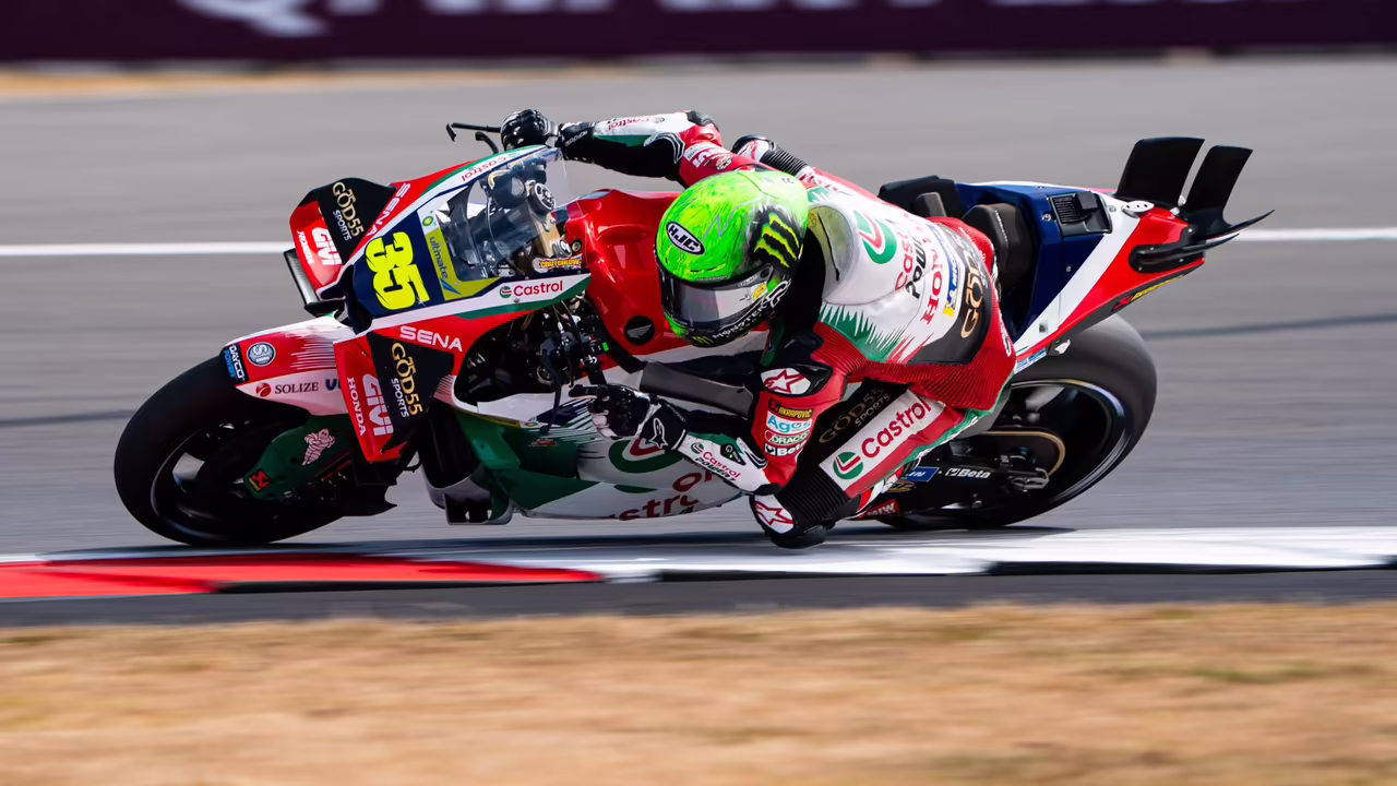 Cal Crutchlow, 2026 Silverstone MotoGP. © Tony Goldsmith