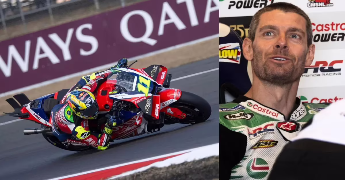 Кэл Кратчлоу на Honda в боксах MotoGP