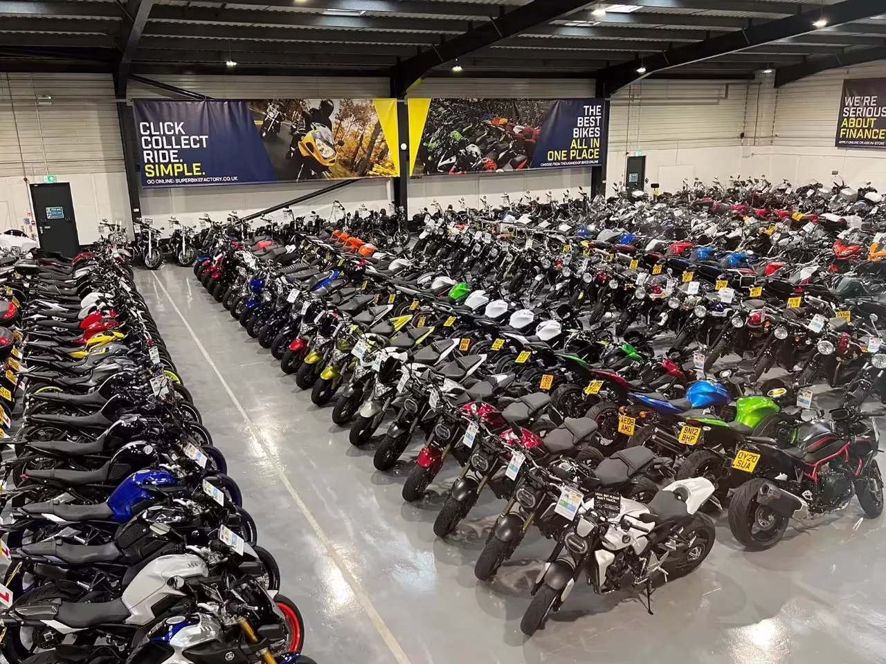 Inside a SuperBike Factory showroom
