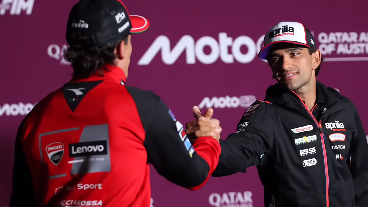 Marc Marquez, Jorge Martin, 2026 Red Bull Ring MotoGP. © Gold and Goose
