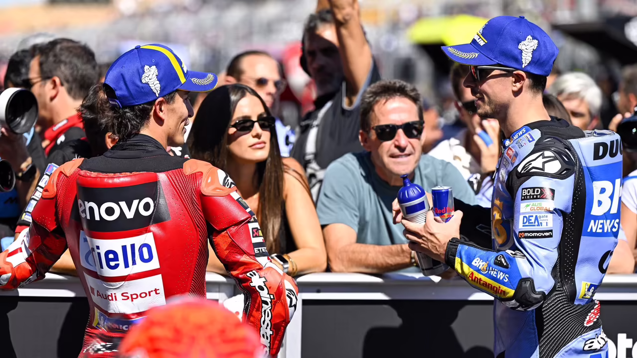 Marc Marquez, Alex Marquez, 2026 Aragon MotoGP qualifying. © Gold and Goose