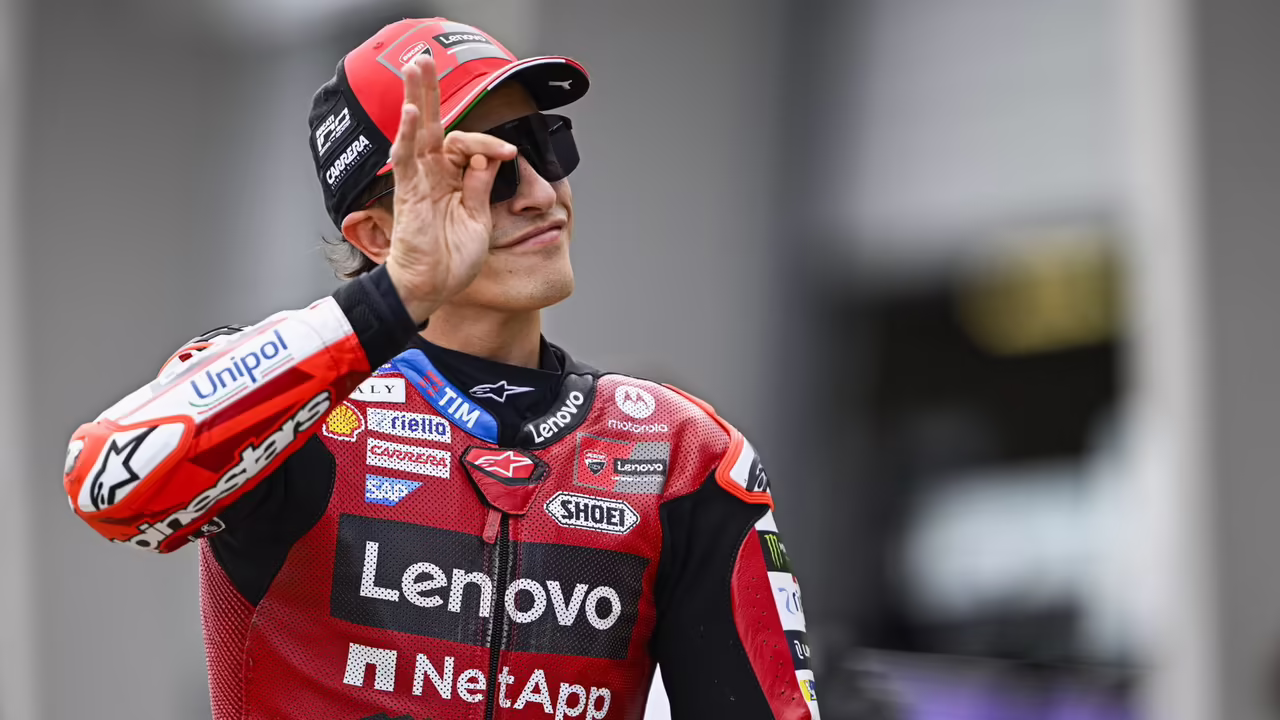 Марк Маркес на Ducati во время Гран-при Германии MotoGP