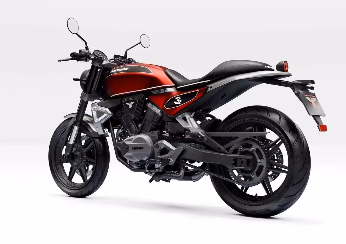 Moto Morini 3 1/2 Sport 2026 года в белом цвете