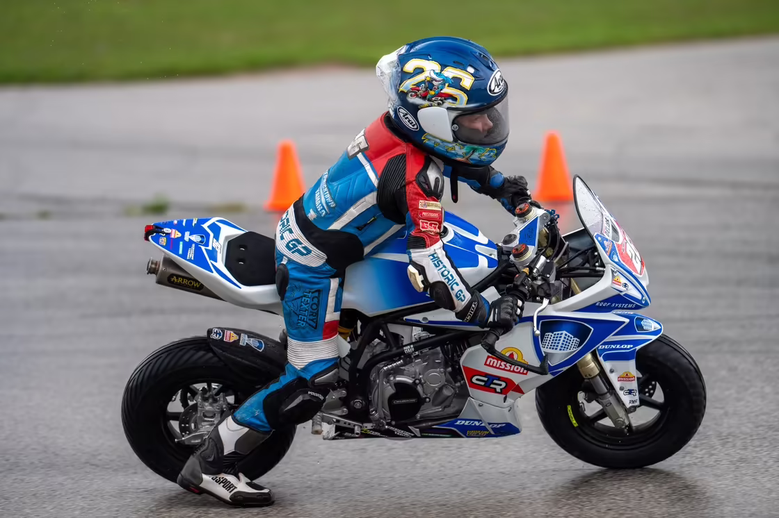 Cruise Texter fought through mixed conditions Sunday to lock down the 2026 GP 110 championship. Photo by Shots by AMD.