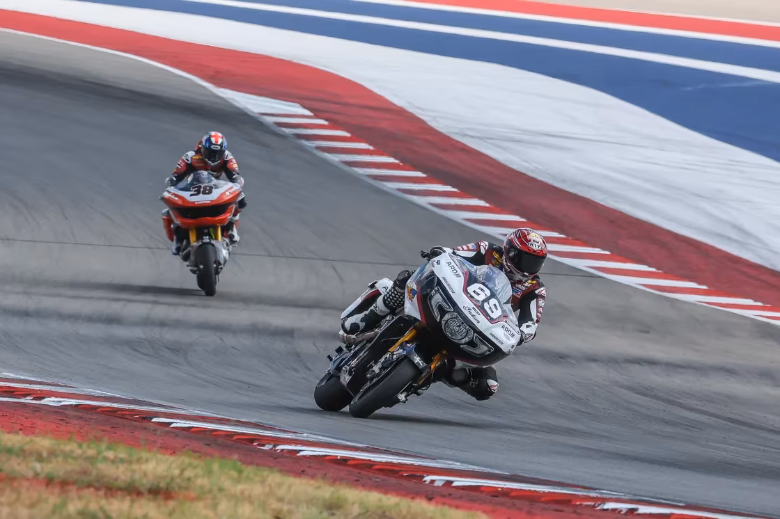 Hayden Gillim (#69) already holds the 2026 Bagger title over Bradley Smith (#38) in second. Photo by Brian J. Nelson.