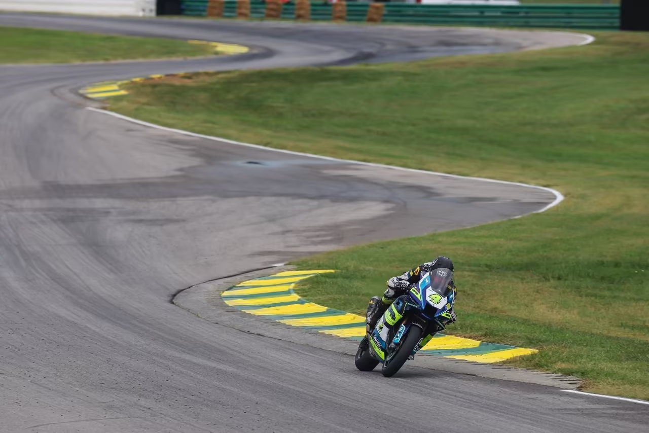 51-year-old Josh Hayes used his deep VIR knowledge to school the Supersport class in Race 2. Photo by Brian J. Nelson.