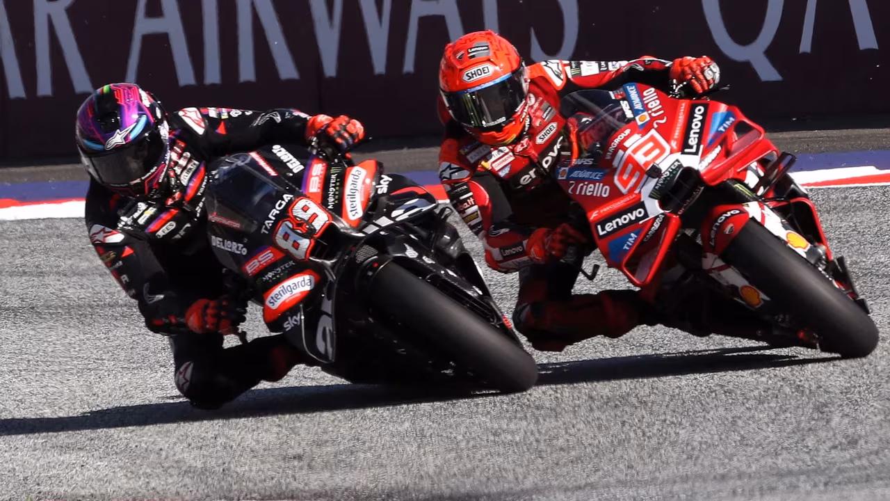 Jorge Martin leads Marquez by 12 points in the standings © Gold and Goose