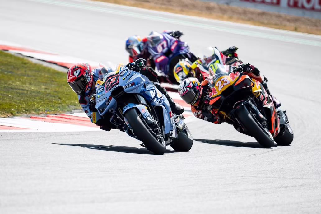 Iker Lecuona (27), Enea Bastianini (23) at Silverstone. Photo courtesy Gresini Racing.