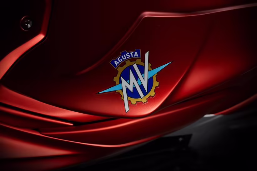 MV Agusta logo on a fuel tank