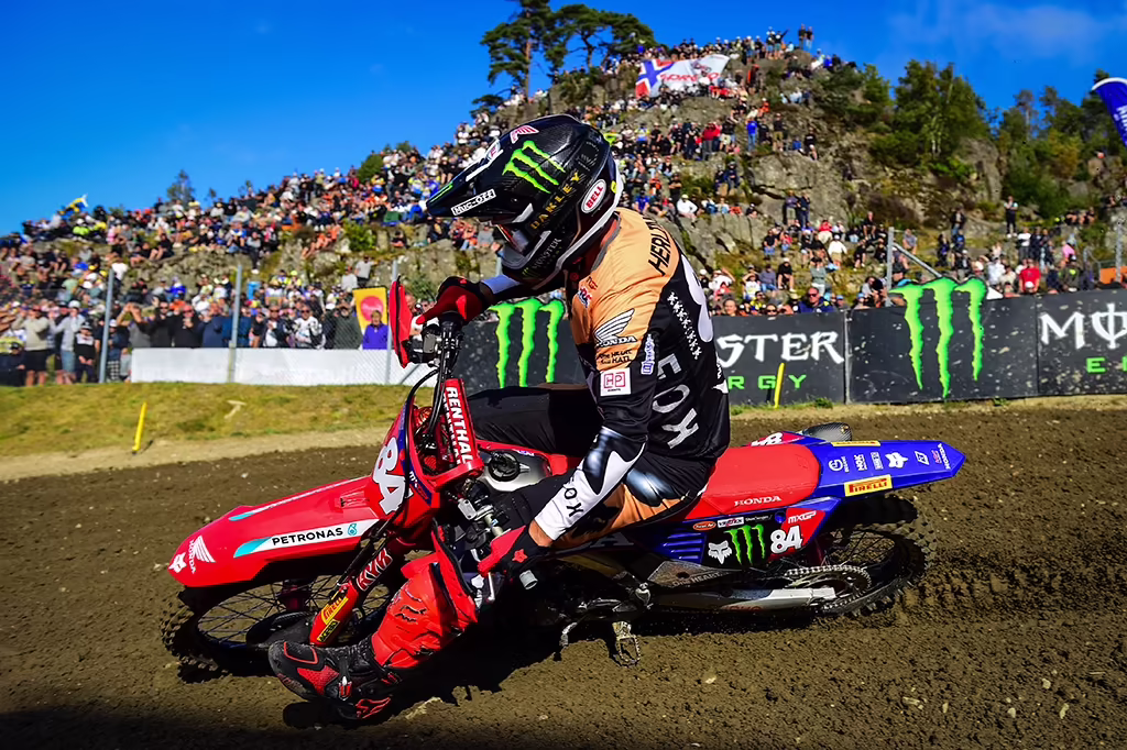 Джеффри Херлингс на Honda в квалификации MXGP Швеции