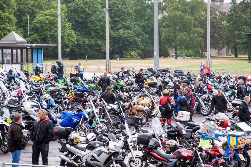 Motorcycle day at National Motor Museum, Beaulieu
