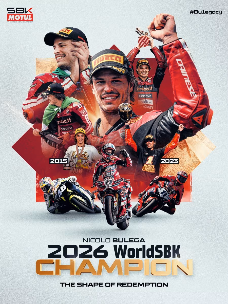 Николо Булега - чемпион World Superbike 2026