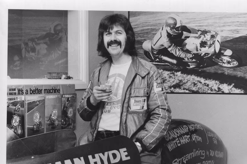 Norman Hyde sitting on Roadrunner III