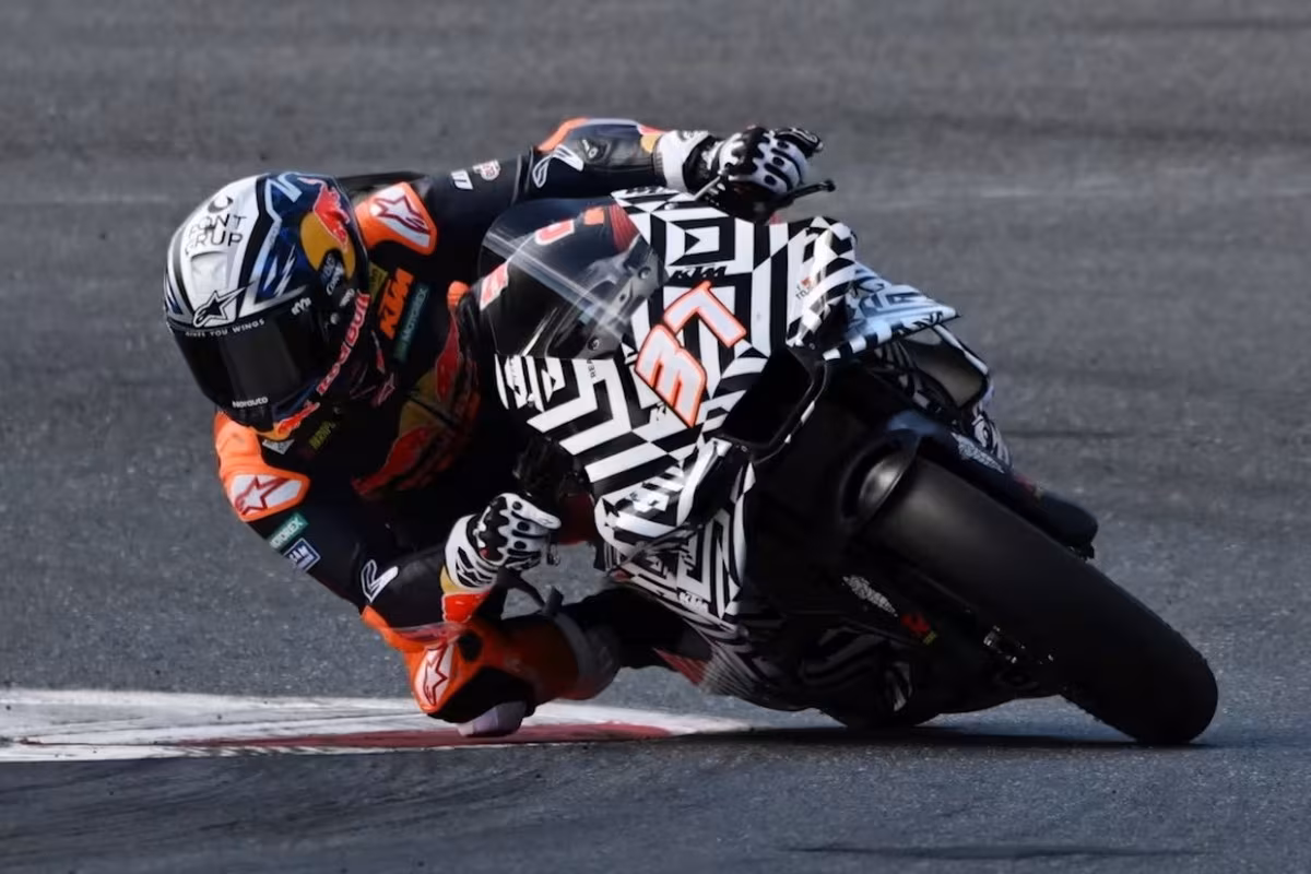 Прототип MotoGP на трассе Red Bull Ring во время официальных тестов