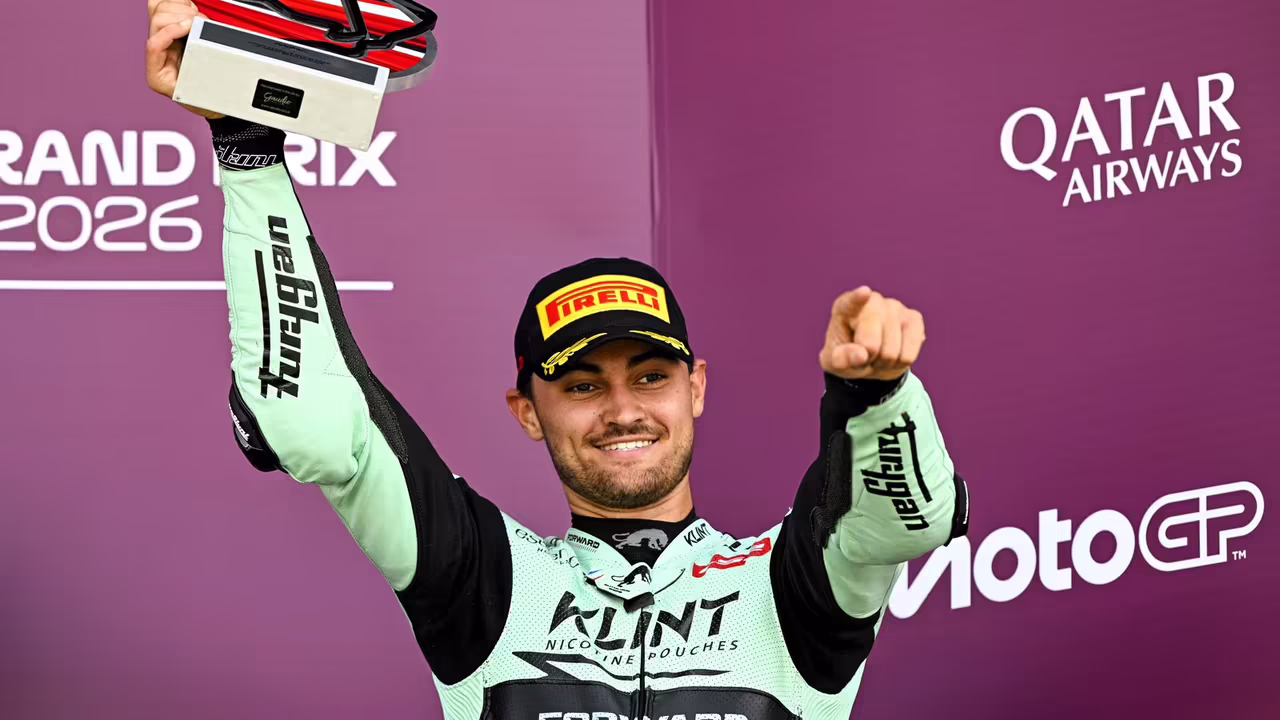 Alex Escrig, 2026 Silverstone Moto2 Race. © Gold and Goose