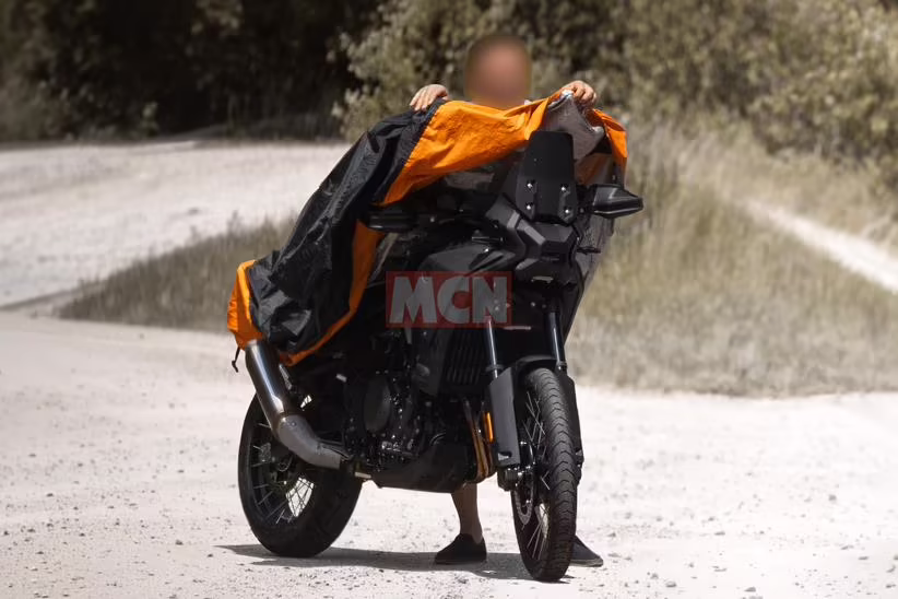 BMW F650GS prototype being uncovered