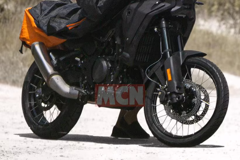 BMW F650GS prototype spoked wheels and engine