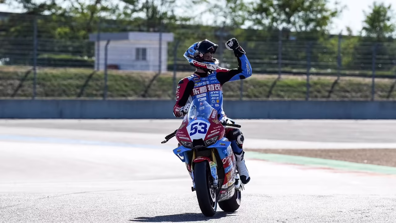 Valentin Debise (53) at Magny-Cours. Photo courtesy WSBK.