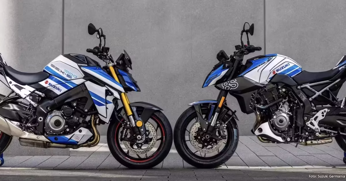 Suzuki GSX-8S Special Edition в бело-синей ретро-ливрее