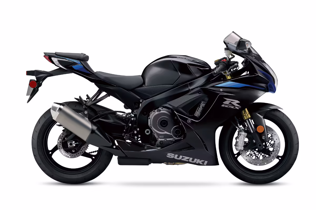 Suzuki GSX-R600 и GSX-R750 2027 года в окрасе Candy Daring Red