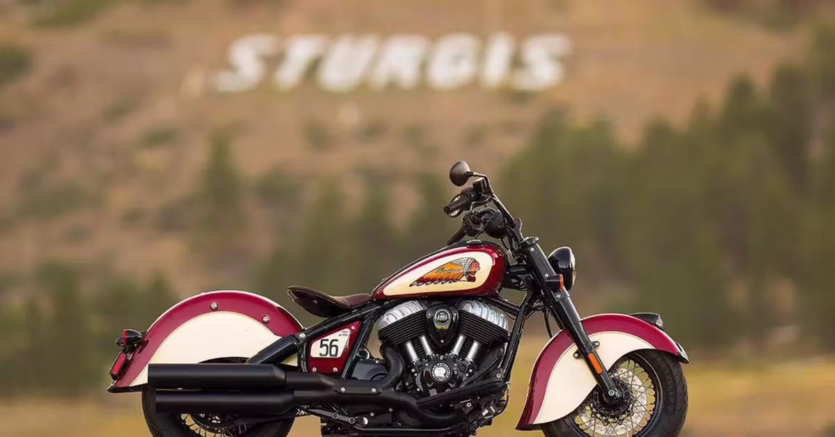 Спецверсия Indian Chief Vintage Sturgis SD Edition в красно-кремовой окраске