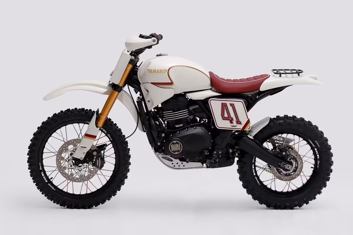 Внедорожный кастом Triumph Miura от ателье Tamarit Motorcycles на базе Scrambler 400 XC