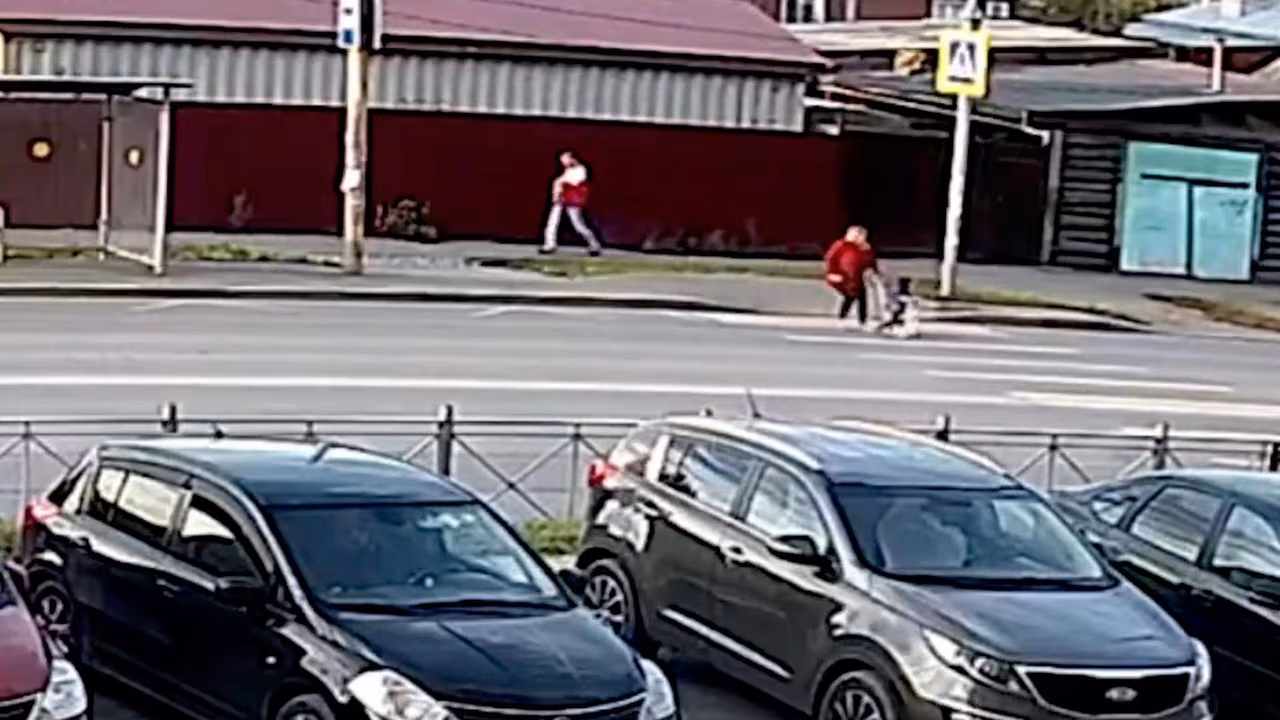 Кадры ДТП в Омске, где водитель сбил двухлетнего ребенка на пешеходном переходе - РИА Новости, 1920, 22.09.2026