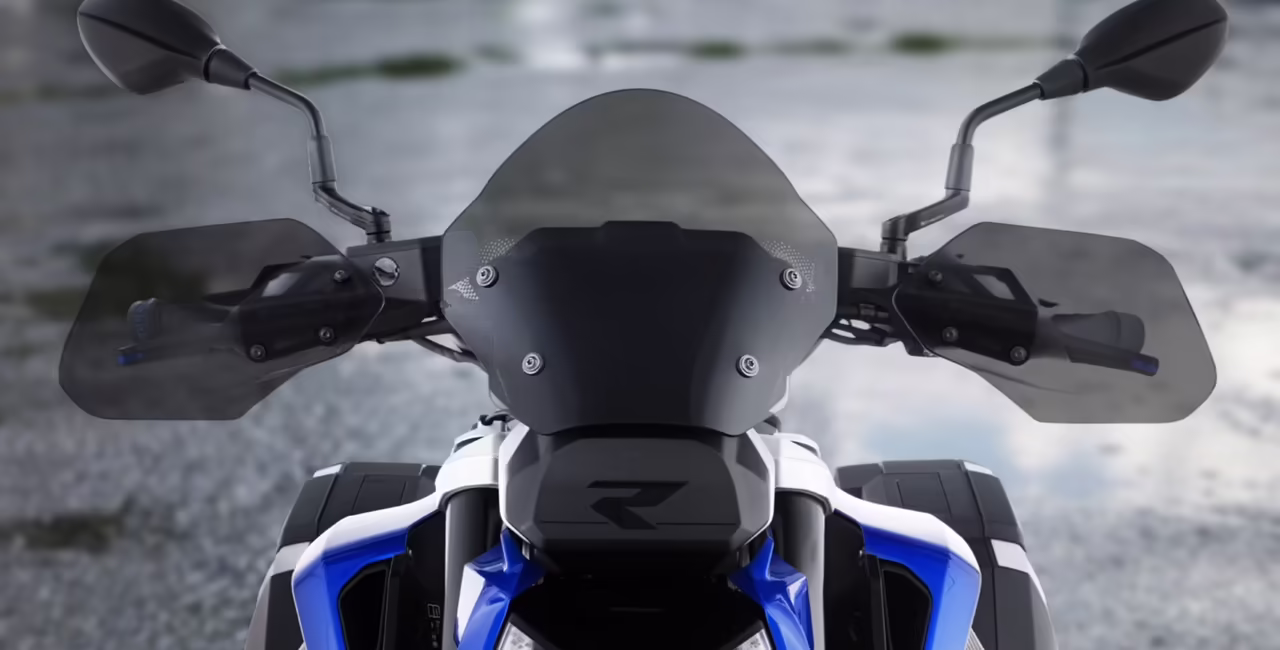 Акриловая защита рук Wunderlich на BMW R 1300 R, дымчато-серый вариант