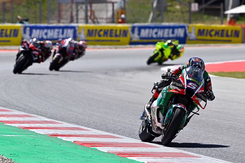 Johann Zarco during the Sprint race in Barcelona.